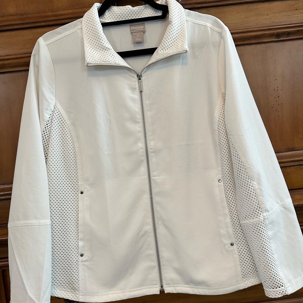 Chico's White Utility Jacket